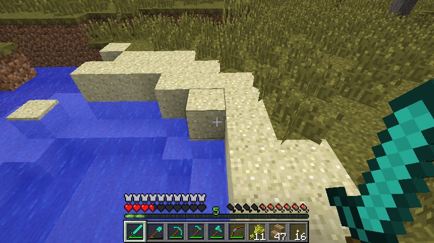 Wyprawa po piach na szkło. Minecraft